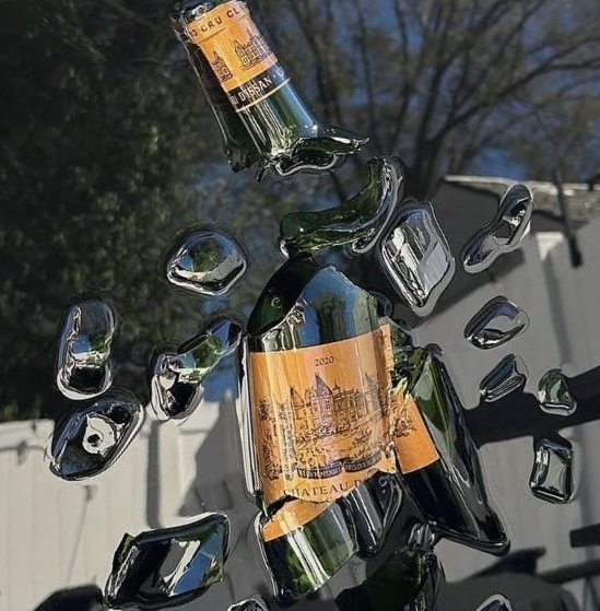 Chateau Bordeaux preserved mid-shatter